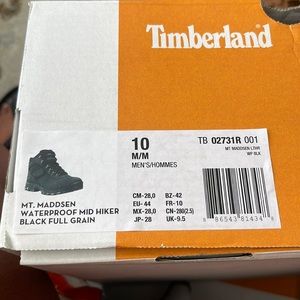 Black Timberland Mid Hiker Boots